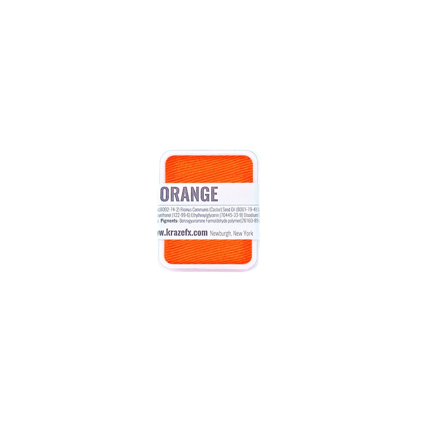 Kraze FX Face Paint Palette Refill - Neon Orange Face Paint (6 gm) - Hypoallergenic Non-Toxic Water Activated Professional Halloween Face & Body Beauty & Personal Care Kraze FX