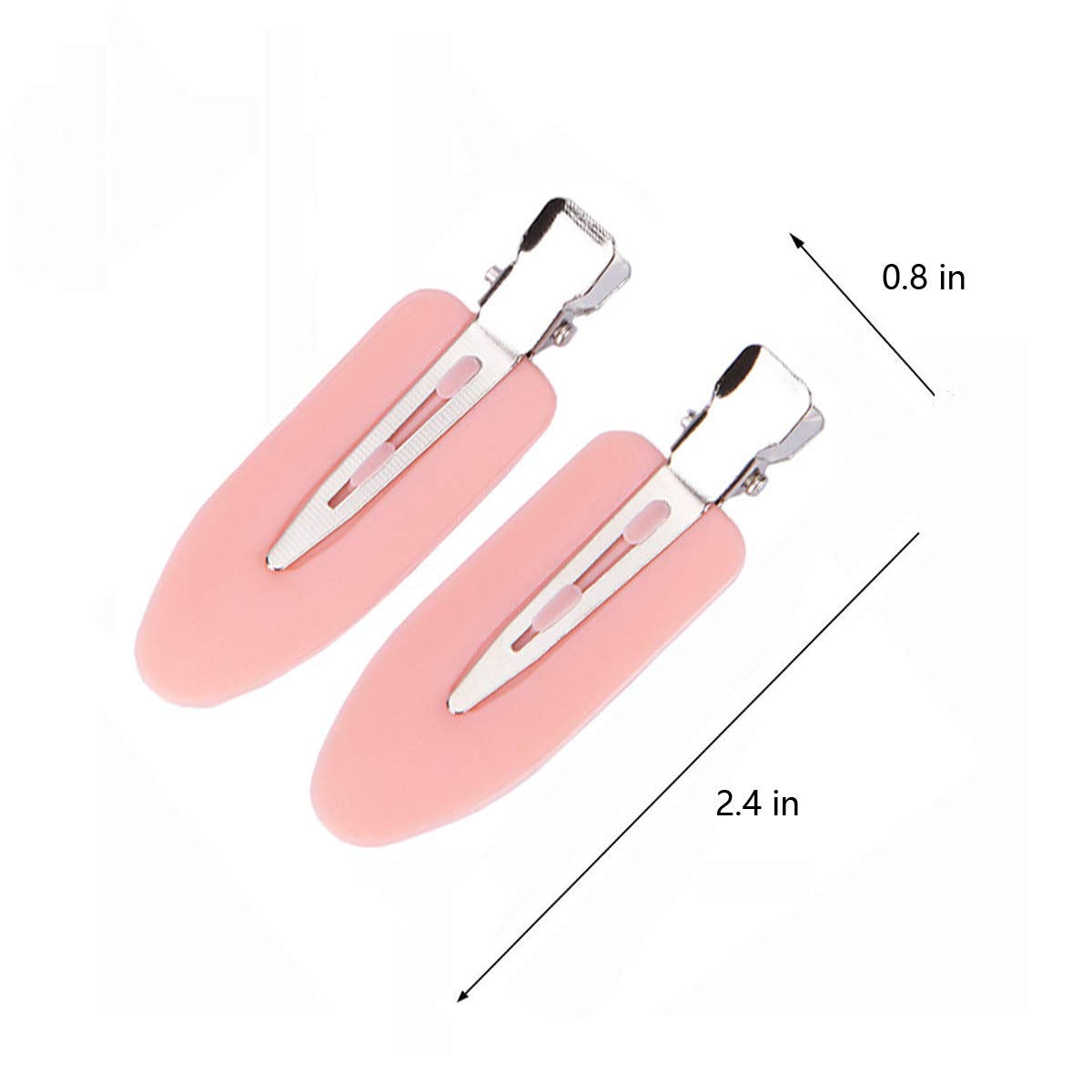 6 Pieces No Bend Hair Clips, No Crease Hair Clip for Hairstyling, Makeup Clips for Women and Girls (Black&Pink&White) Beauty & Personal Care LUOTIVON