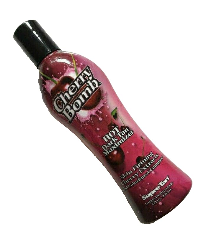Supre Cherry Bomb Red Hot Dark Accelerator Tanning Lotion 8 oz. Beauty & Personal Care Supre
