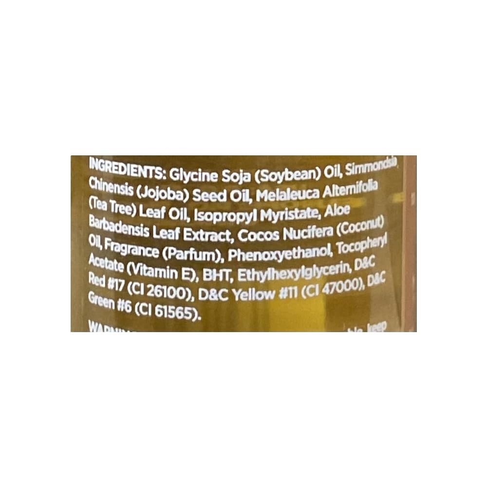 Hollywood Beauty Growth+: Hydrating/Anti-Frizz Oil With Jojoba 4 Oz (Pack Of 2)