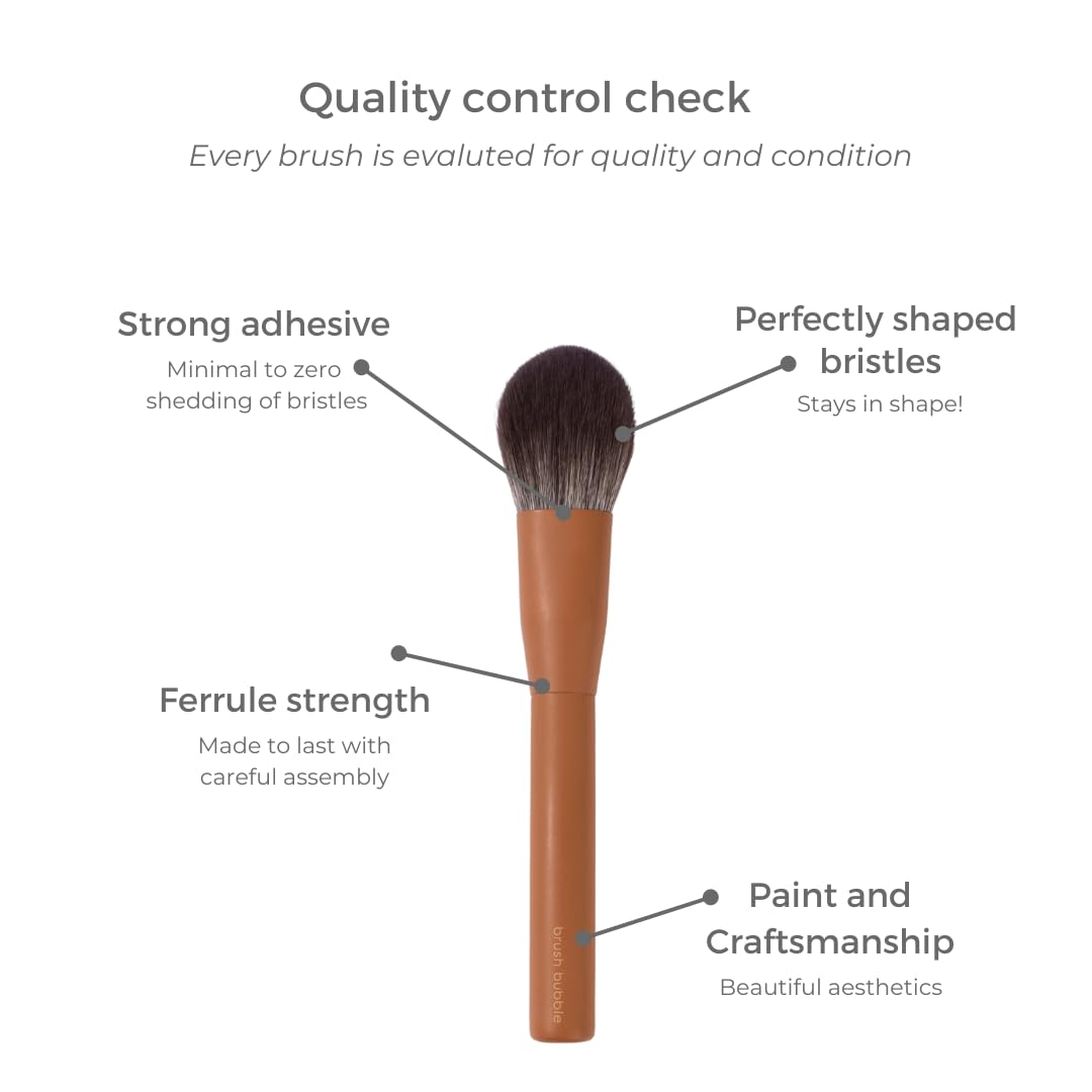 Makeup Brush Set- brush bubble full set makeup brushes for liquid foundation, powders, creams and shadows. 11 Piece Vegan, Silver-infused, soft luxury Beauty & Personal Care brush bubble