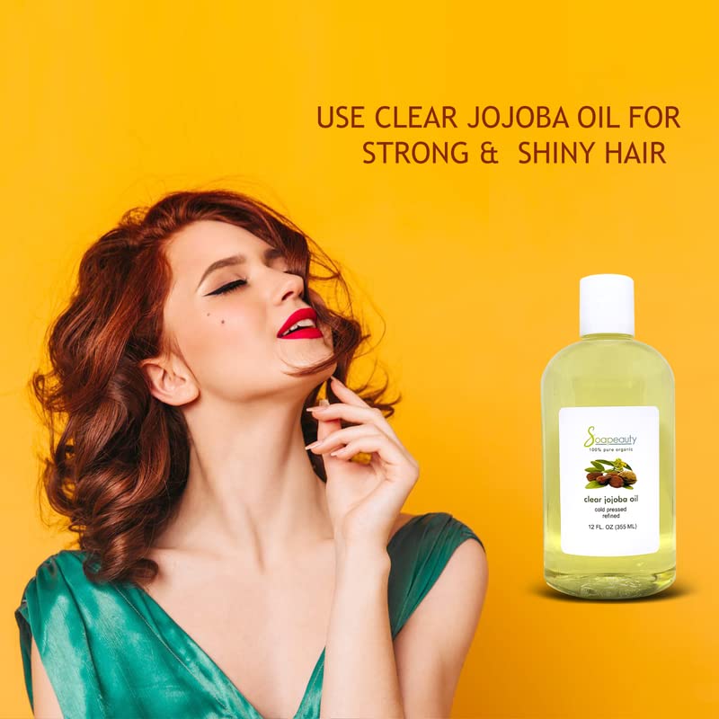 Soapeauty Clear Jojoba Oil | 100% Pure & Natural | Refined, Cold Pressed, Hexane Free | Moisturizing Oil for Skin, Face, Hair & Nails | 64 fl oz Beauty & Personal Care Soapeauty