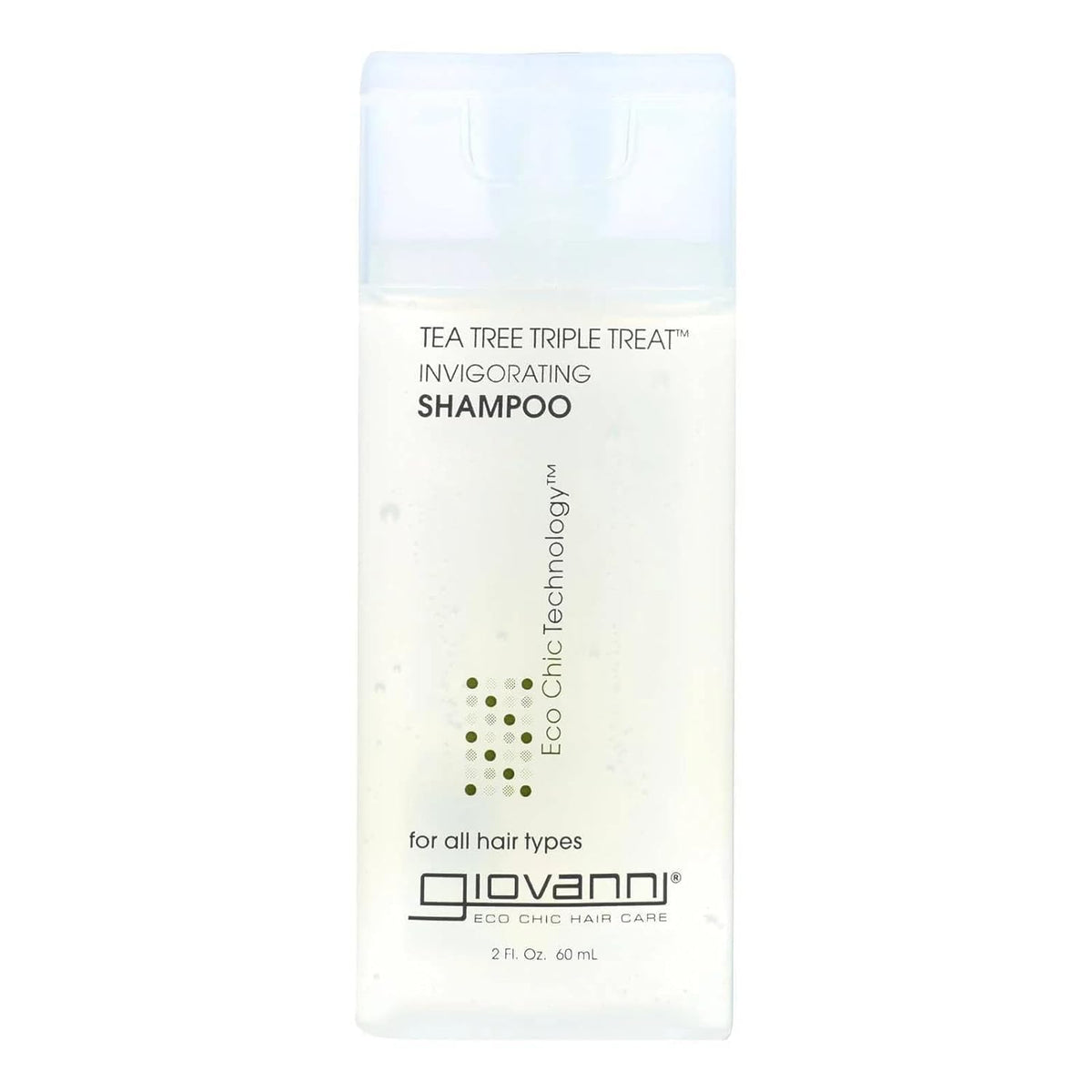 GIOVANNI Tea Tree Triple Treat Invigorating Shampoo, Salon Quality, 2 Fl Oz