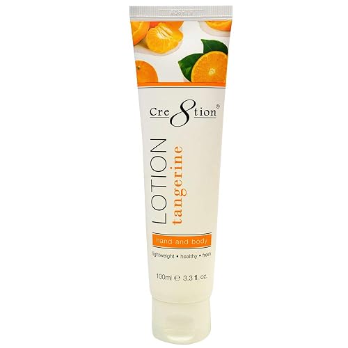 Cre8tion Spa Hand & Body Lotion Nourishing Skin Lotion Moisturizer From Dryness and Flaking 100 ml/fl. 3.3 oz (Tangerine) Beauty & Personal Care Cre8tion