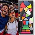 Sports Face Paint Kit, 20 Colors Washable Face & Body Paint with Glitter and Brushes, Game Day Makeup for Kids Adults, Parties, Bars & Team Events Beauty & Personal Care outtshop