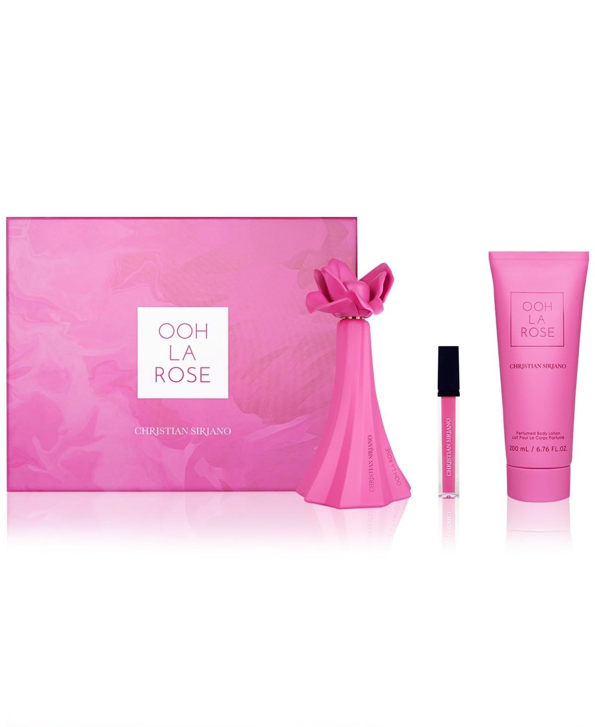 Ooh La Rose By Christian Siriano, 3 Piece Gift Set For Women Beauty & Personal Care Christian Siriano