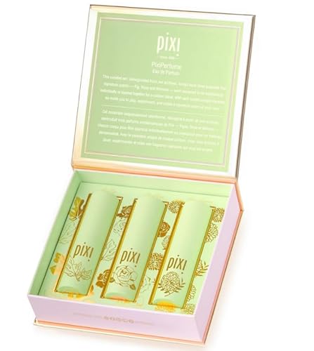 Pixi Beauty PixiPerfume Eau de Parfum Gift Trio, Layerable Rose, Fig and Mimosa Fragrance Set for Women, Travel Size Perfume, 3 x 0.5 fl oz Beauty & Personal Care Pixi