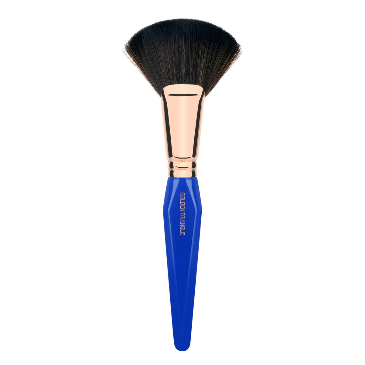 Bdellium Tools Professional Makeup Brush - Golden Triangle 991 Powder Fan - With All Vegan and Soft Synthetic Fibers, For Defining the Cheekbones