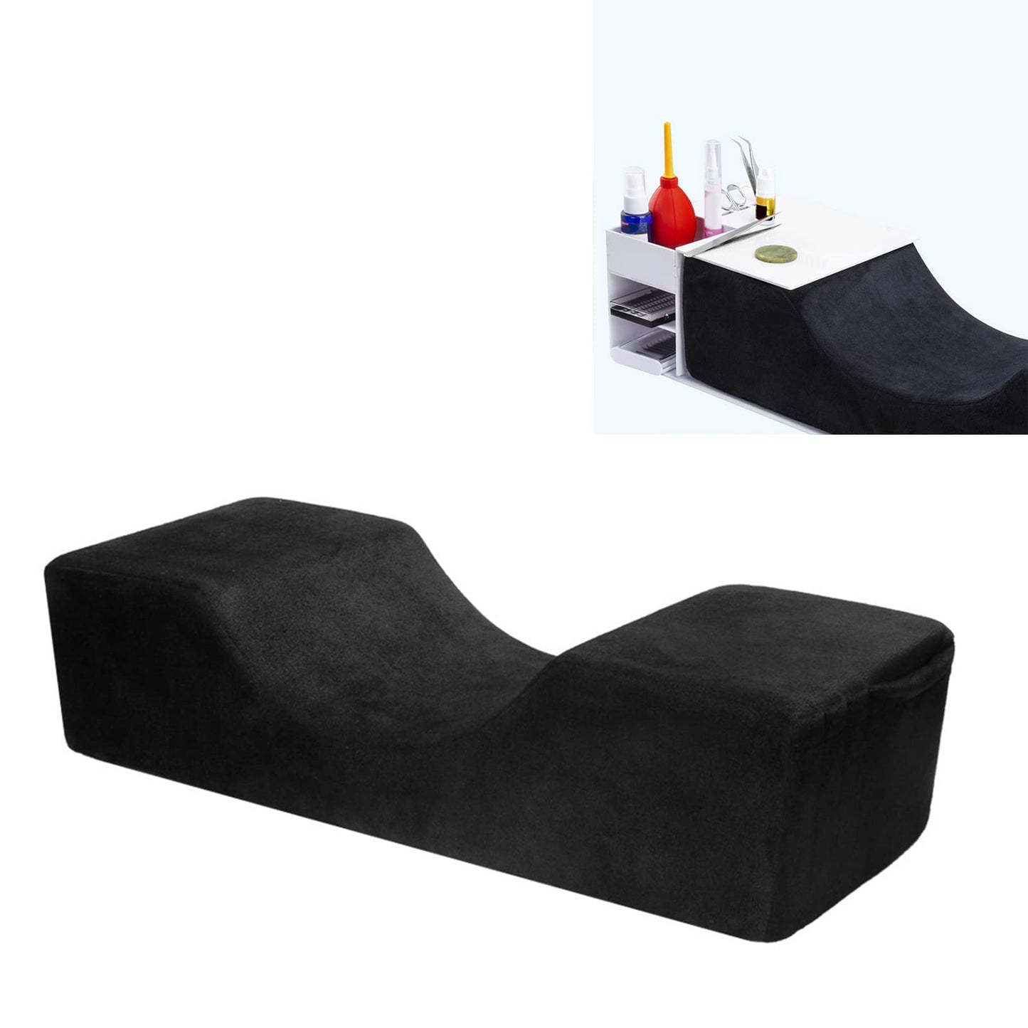 Eyelash Extension Pillow, Comfortable Side Pockets, Sturdy Memory Foam Beauty Salon Pillow for Eyelash Extension Beauty and Personal Care Denash