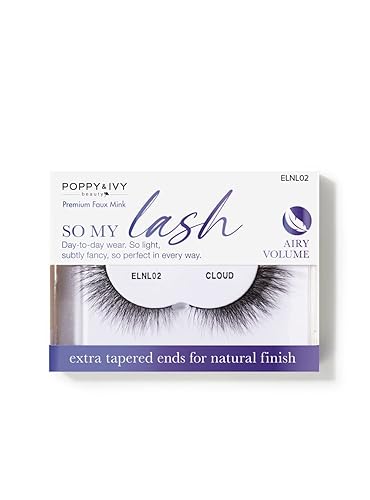 Absolute New York Poppy and Ivy Beauty The Signature So My Lash Eye Lashes, Neutral, Women Make-up Cosmetic Accessories (ELNL02 Cloud) Beauty & Personal Care Absolute New York