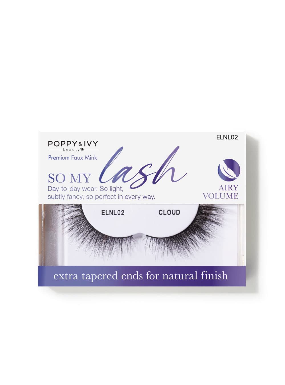 Absolute New York Poppy and Ivy Beauty The Signature So My Lash Eye Lashes, Neutral, Women Make-up Cosmetic Accessories (ELNL02 Cloud) Beauty & Personal Care Absolute New York