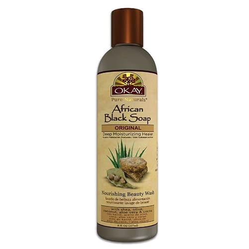OKAY AFRICAN BLACK SOAP LIQUID 8oz / 237ml Beauty & Personal Care OKAY