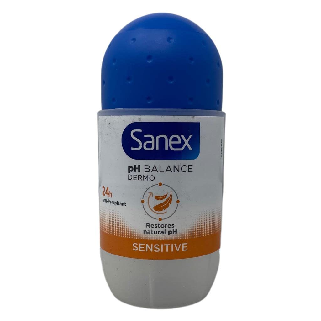 Sanex Sensitive Roll On Anti-Perspirant Deodorant 50ml (PACK OF 6) Beauty and Personal Care Sanex