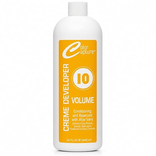 COLOR CAPTUR 10 Volume Cream Hair Developer - Aloe Vera Conditioning Activator for Deposit-Only Color | Paraben-Free, Cruelty-Free, GMP & ISO Beauty & Personal Care COLOR CAPTURE