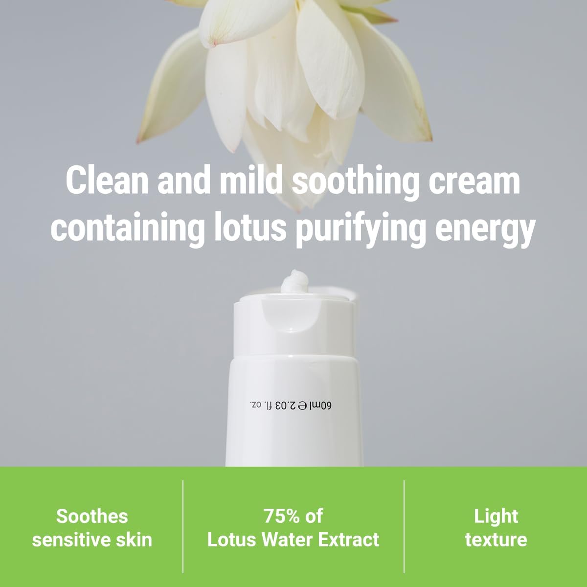 ROVECTIN Calming Lotus Cream - Lightweight Hydrating & Soothing Moisturizer Face Cream for Sensitive Skin | 75% Lotus Water Extract & Niacinamide Beauty & Personal Care ROVECTIN