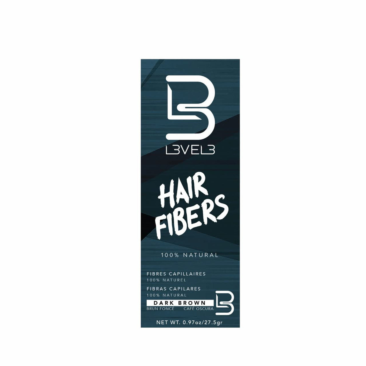 L3 Hair Fibers - Cover Bald Spot or Thinning Hair - Natural Looking Finish - Instant Grey Coverage and Thicker Hair (Brown)