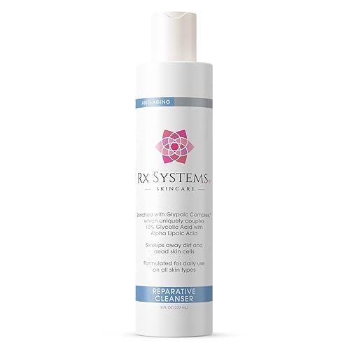 Rx Systems PF Reparative Facial Cleanser 8 oz, Repairs Skin, Clears away Oil and Dirt Build Up, Prevents Acne and Clogged Pores Beauty & Personal Care Rx Systems
