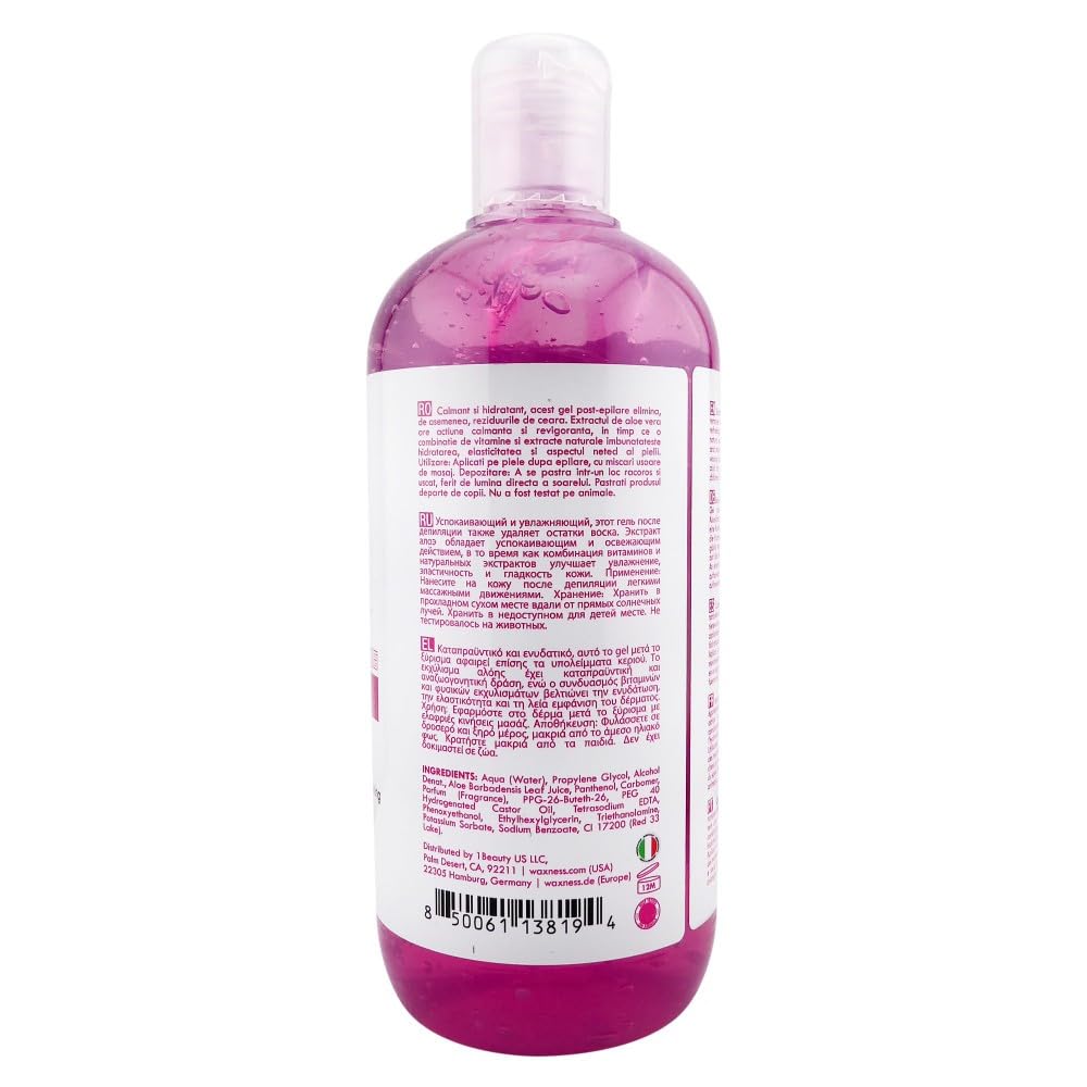 Waxness Spa Choice After Waxing Gel Fuchsia Sweet Berries16.9 fl oz 500 ml Beauty and Personal Care Waxness