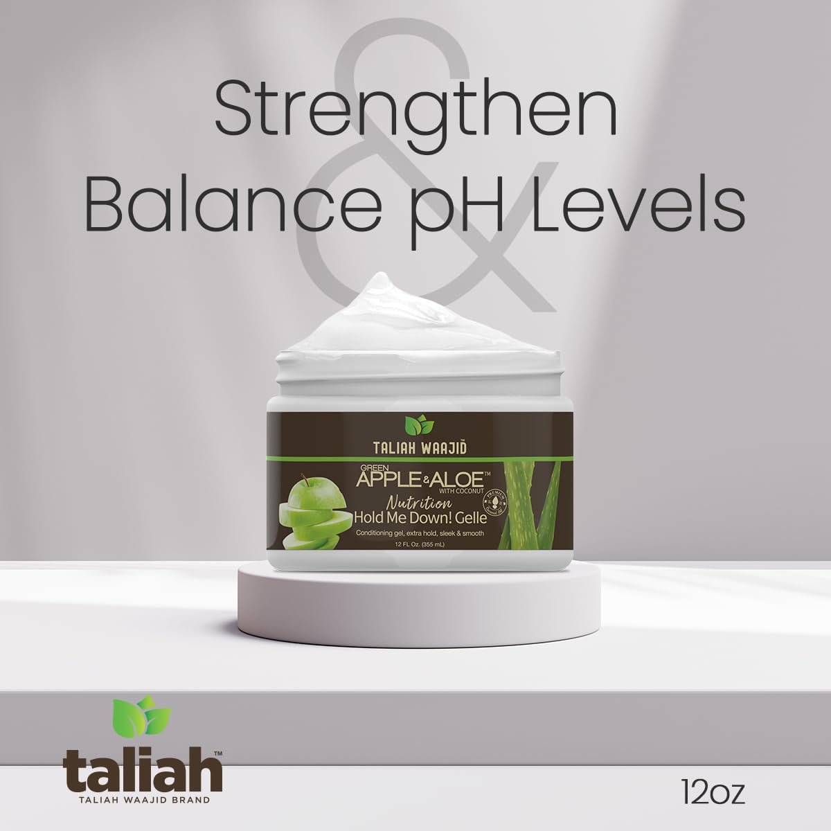 Taliah Waajid Green Apple & Aloe Curl Definer โ pH Balanced, Strengthening, Curl Enhancing Cream with Coconut Oil โ Paraben Free, 12oz (T124) Beauty & Personal Care Taliah Waajid
