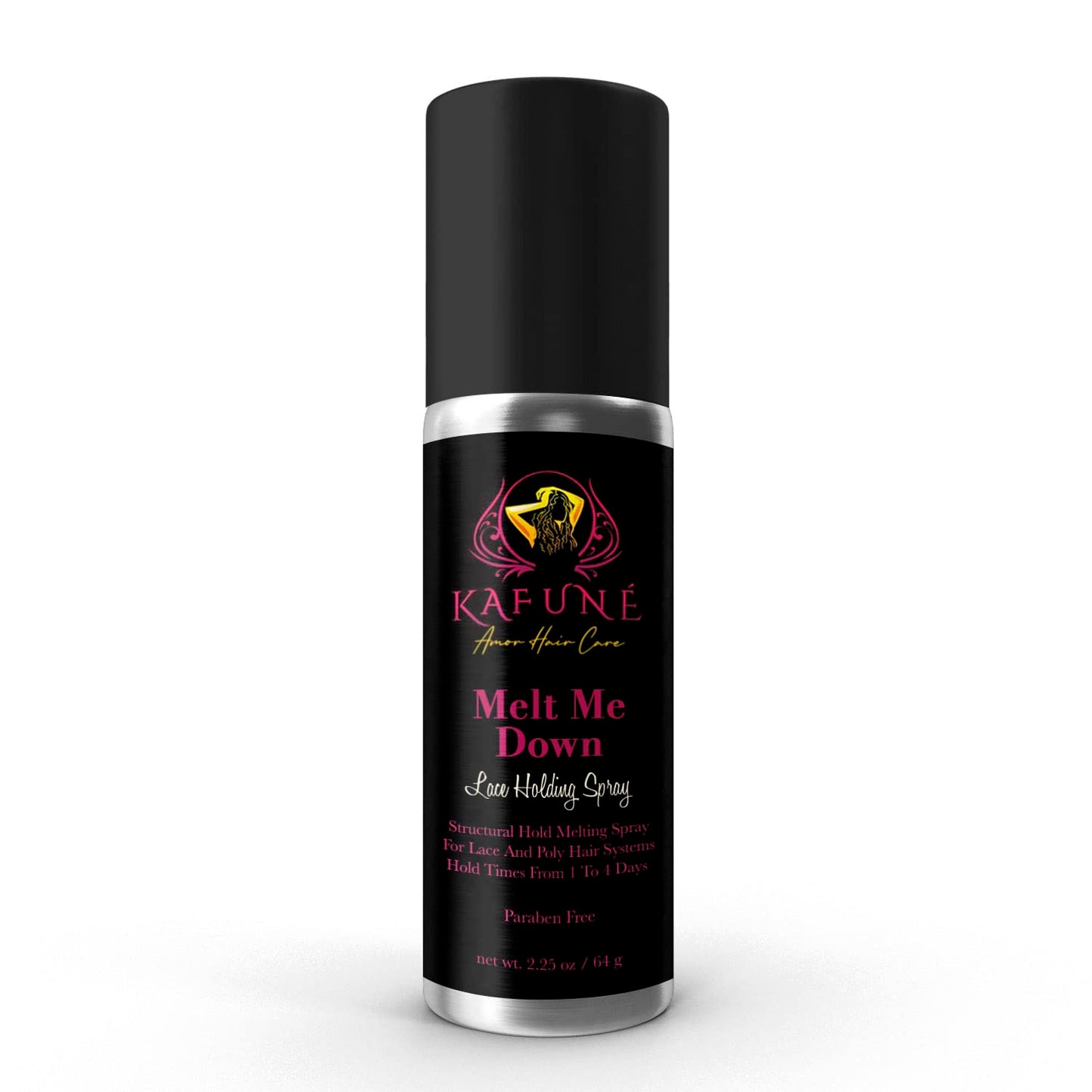 Kafune Amor Hair Melt Me Down Lace Melting Holding Spray - Glueless Wig Install, 1-5 Day Hold, Safe for HD/Swiss Lace Wig, No Flake/Residue, Quick Beauty & Personal Care Kafune Amor Hair Care