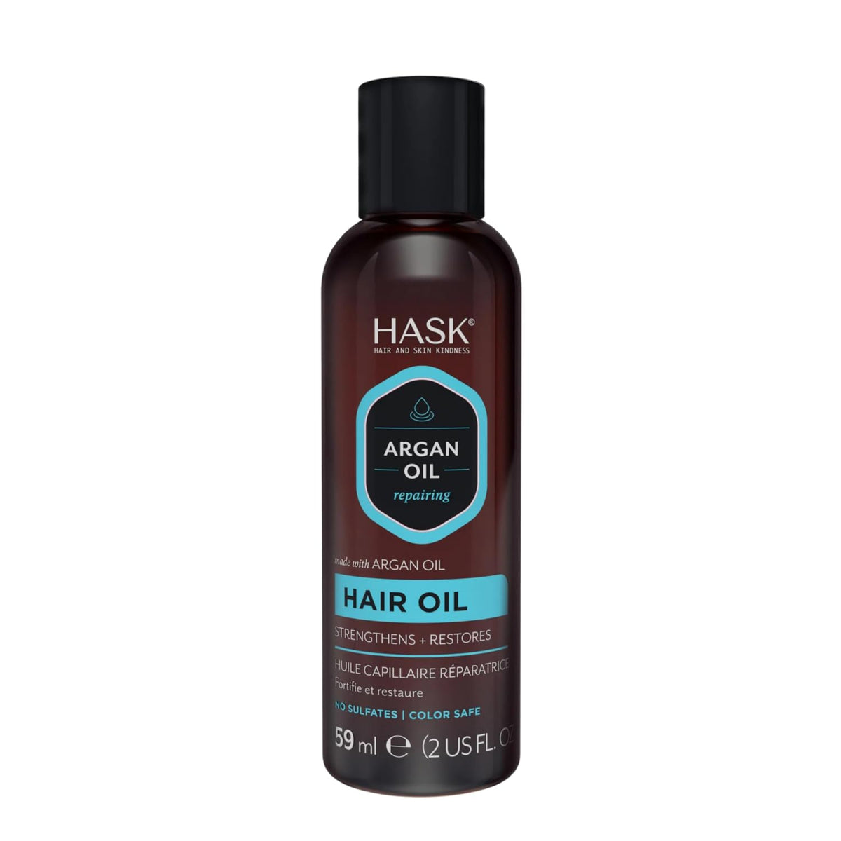 HASK Repair Argan Oil Shine Hair Oil, 2 fl oz