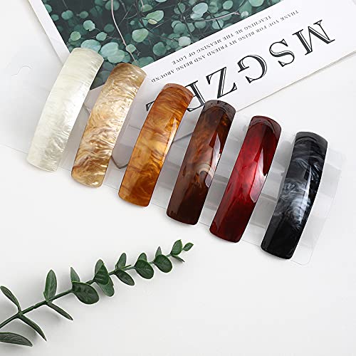 Retro Large Hair Barrettes for Women, Hair Clips French Clip Barrettes Exquisite Hair Clips for Women Ladies, pack of 6 (Classic Pattern) Beauty & Personal Care FOZUBOYO