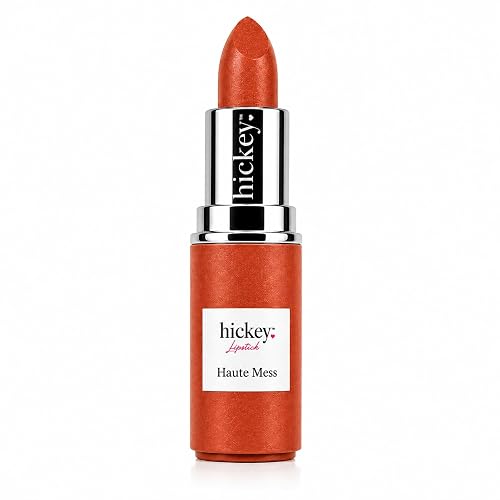 Hickey Lipstick Refill - Haute Mess (Terracotta) - Hydrating Formula with Jojoba Oil, Long Lasting Velvet Finish Lipstick for Women - Vegan & Beauty & Personal Care Hickey