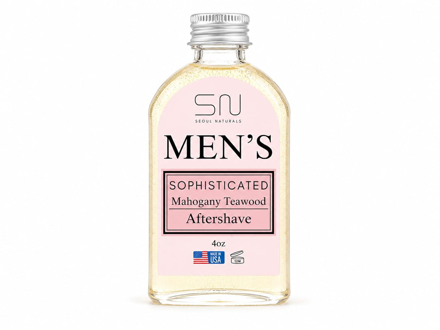 Seoul Naturals Men's Sophisticated Mahogany Teakwood Aftershave, alcohol free, k beauty, 4 oz Beauty and Personal Care Seoul Naturals