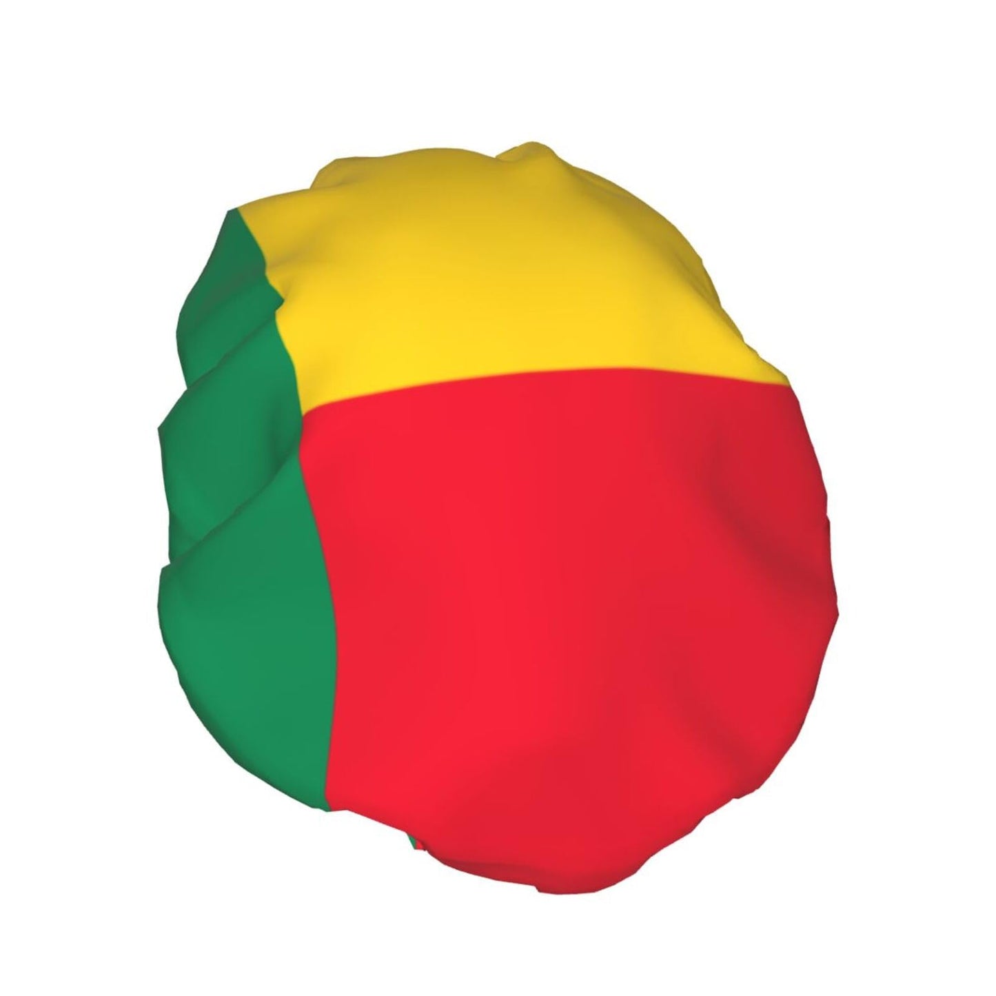 Benin Flag Prints Shower Cap Double Layer Lined Waterproof Bathing Shower Hat Beauty and Personal Care Hayyett
