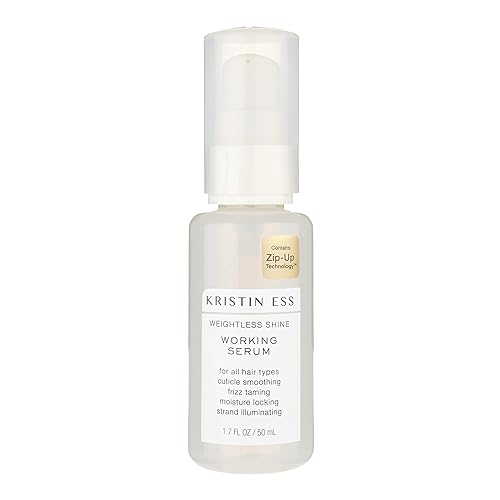 Kristin Ess Hair Weightless Shine Working Hair Serum for Dry Damaged Hair - Frizz Taming, Anti Breakage, Moisture Locking + Shine Enhancing - Color + Beauty & Personal Care Kristin Ess
