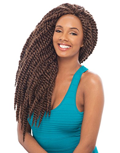 Janet Collection Noir 2X Mambo Twist Braid 24" Color 1(Jet Black)