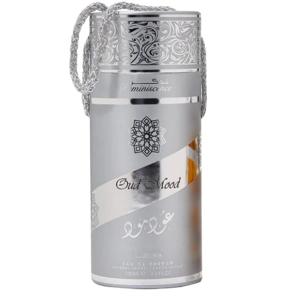 Lattafa Oud Mood Reminiscence for Unisex Eau de Parfum Spray, 3.4 Ounce Beauty & Personal Care Lattafa