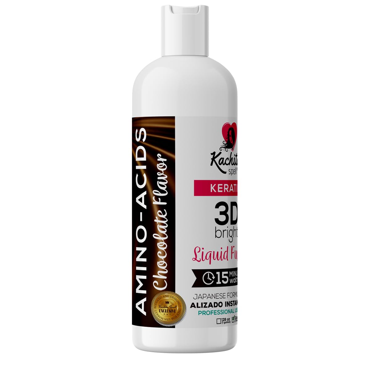 Kit Brazilian Keratin 3D IMPROVED FORMULA Treatment Hair Straighteners Hight Bright Kachita Spell + Maintenance Shampoo Conditioner Beauty & Personal Care Kachita Spell
