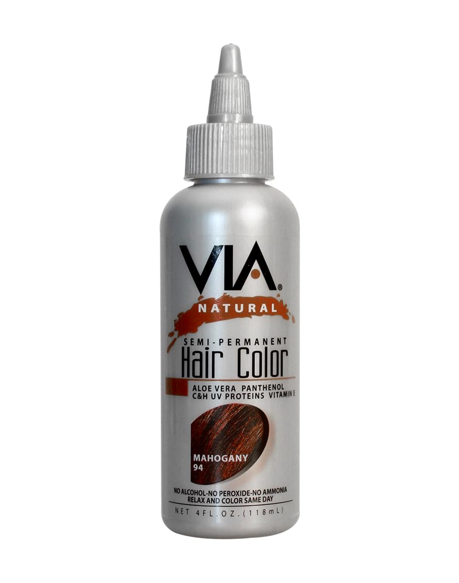 Via Natural Semi-Permanent Hair Color, 4oz - Mahogany #94 Beauty & Personal Care Via Natural