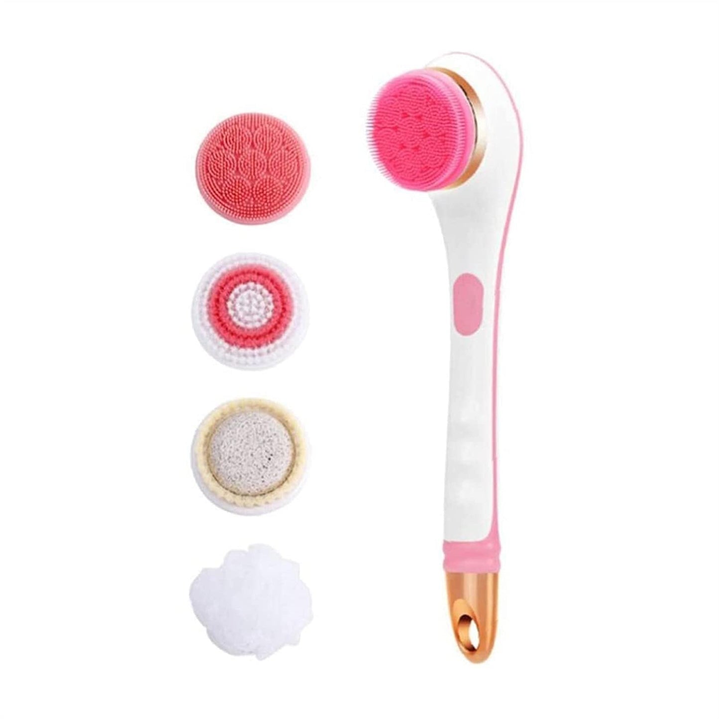 MISTPURE Electric Shower Brush Rechargeable Rotating Long Handle Back Scrubber Suitable for Body Cleansing Exfoliation Waterproof and Non-Slip with 4 Beauty and Personal Care MISTPURE