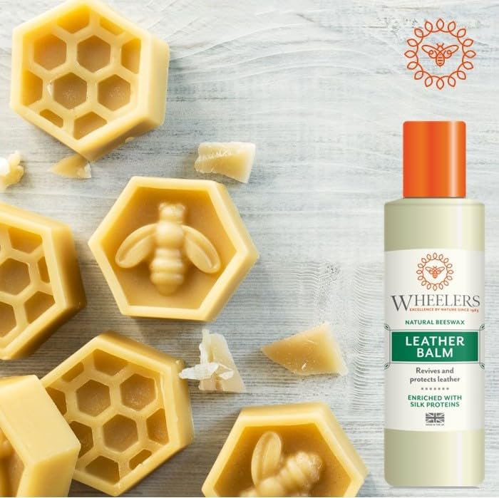 Wheelers Beeswax Leather Balm, 300ml | Cleans, Protects & Revives | Coconut Essential Oils & Vanilla Pods Beauty & Personal Care Wheelers
