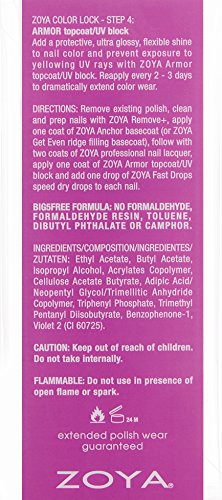 ZOYA Armor Top Coat Clear, 0.5 Fl Oz Beauty & Personal Care ZOYA