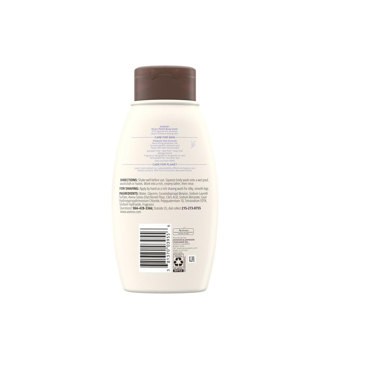 AVEENO Active Naturals Body Wash, Stress Relief 12 oz (Pack of 4) Beauty & Personal Care Aveeno