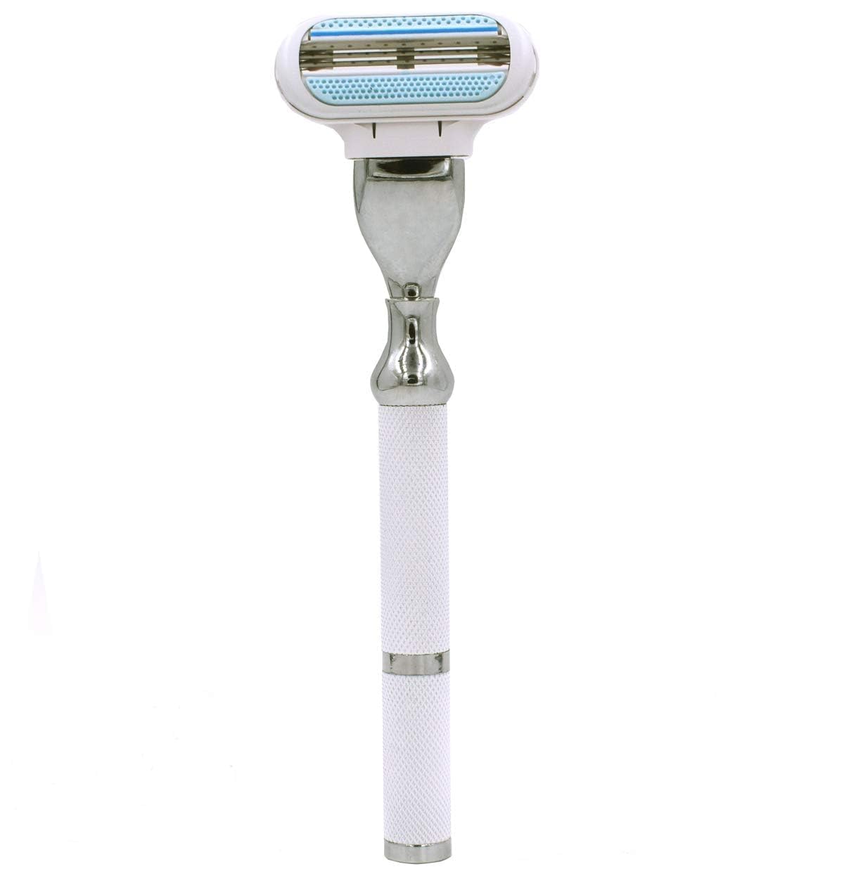 Parker Deluxe Triple Blade Razor for Women-Compatible with Gillette Venus or Gillette Mach 3 Cartridges-5.5 Inch Textured Brass Frame Handle-One Beauty and Personal Care Parker Safety Razor