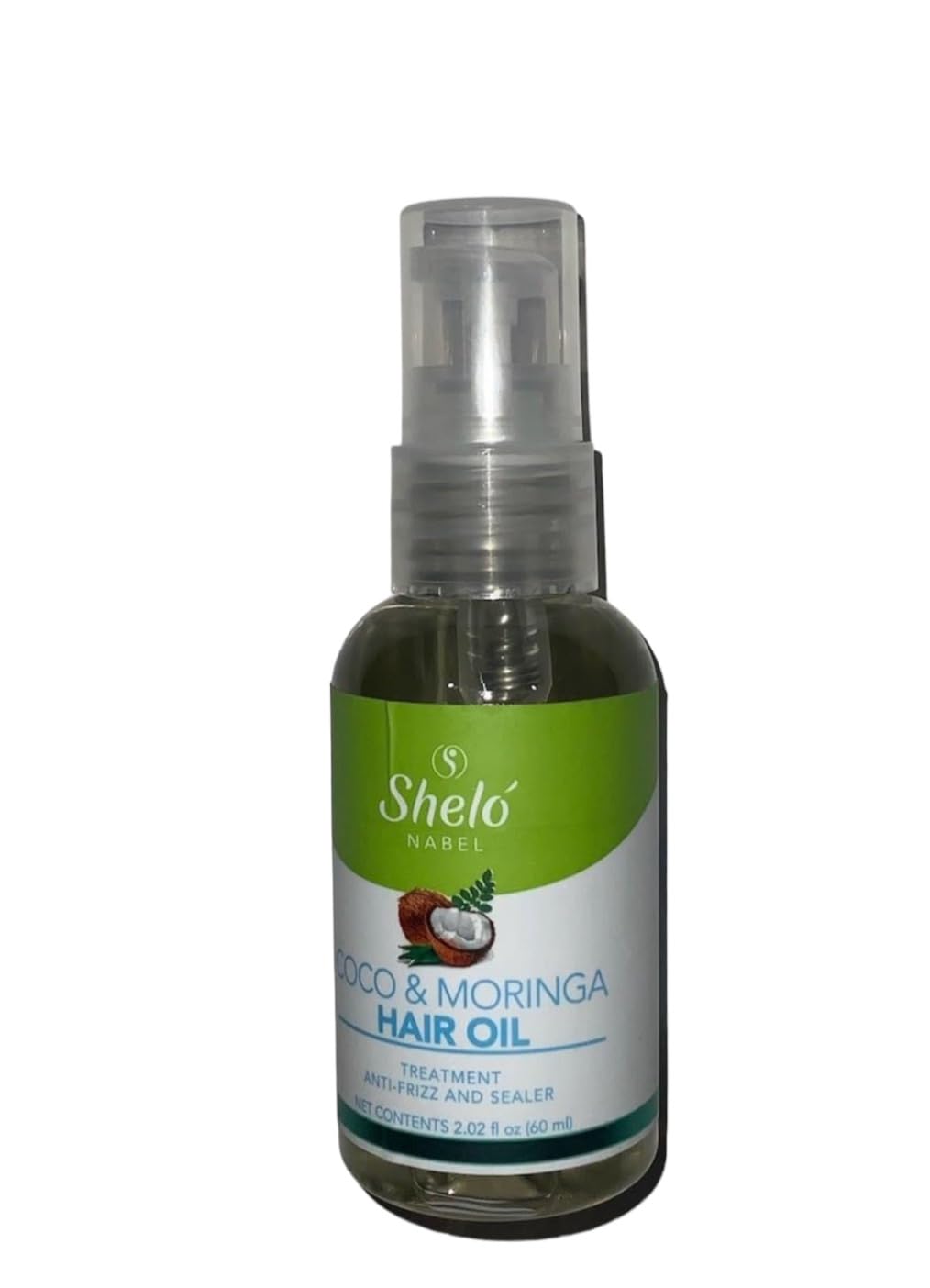 Sheló NABEL Coco and Moringa Hair Oil, Anti-frizz 2.20 fl oz.
