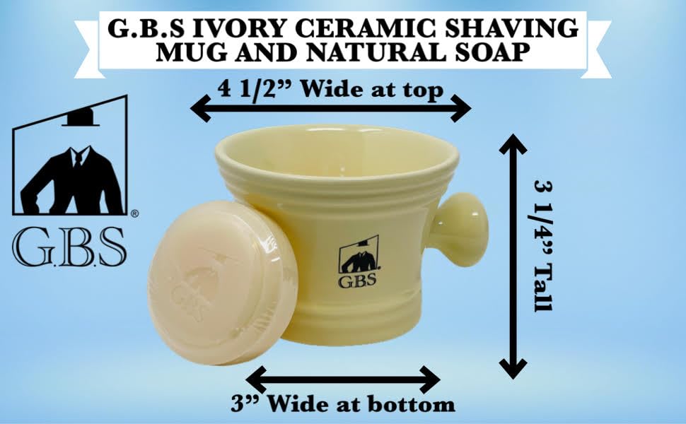 Gents Complete Straight Razor Shaving Kit for Men - 9 Piece Professional Barber Set with Shave Ready Razor, Leather Strop, Ceramic Mug, Brush Stand Beauty and Personal Care G.B.S