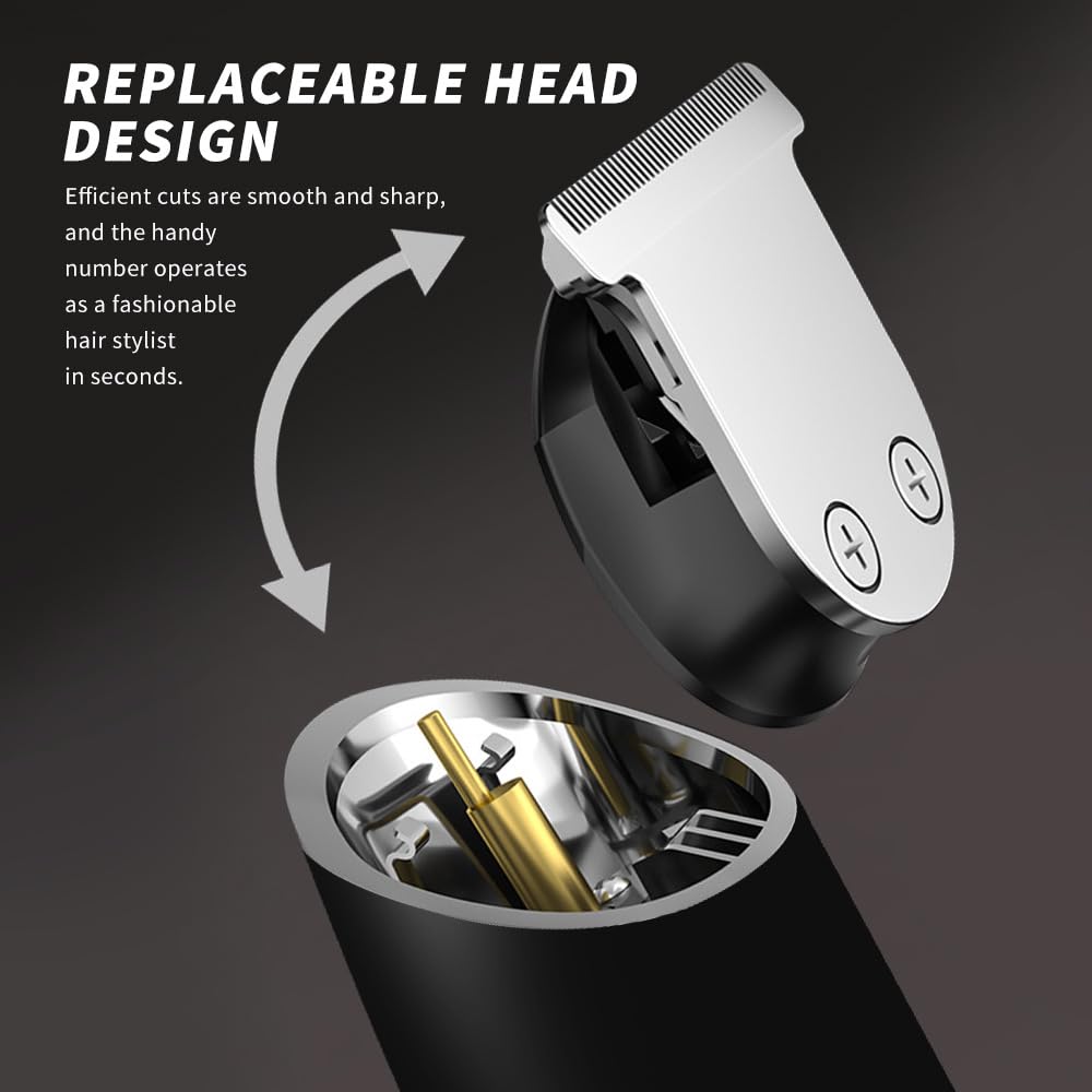 GLESVOWIO Multifunctional Beard Trimmer for Men Waterproof Electric Razor for Nose Body Face & Mustache 6 in 1 Cordless Hair Clippers Shavers Grooming Beauty and Personal Care GLESVOWIO