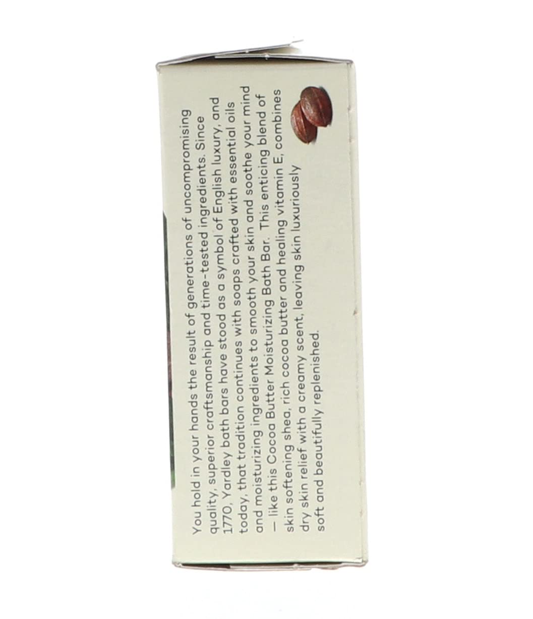 Yardley Bath Bar Cocoa Butter 4 oz (Pack of 2) Beauty & Personal Care Yardley