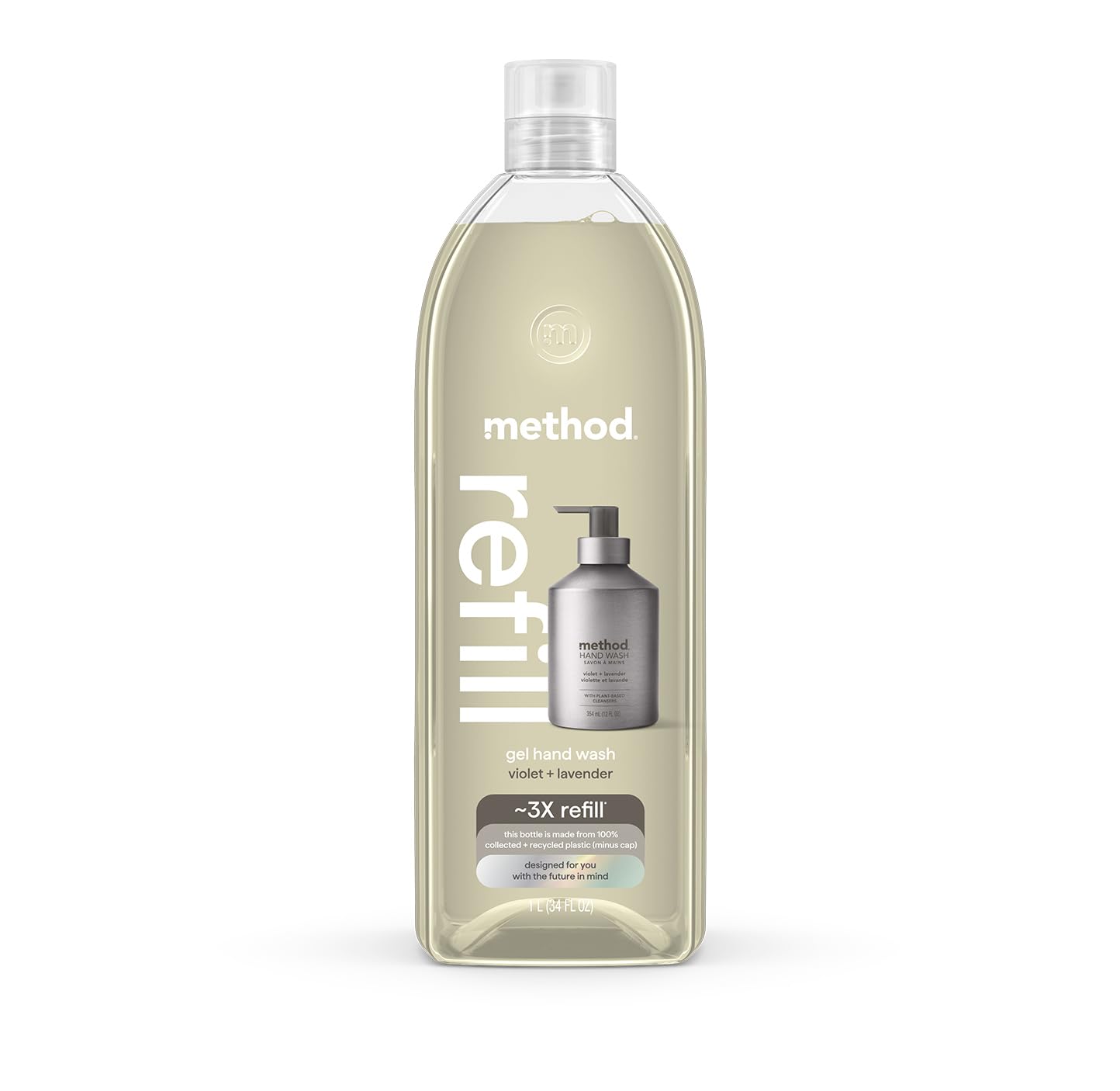 Method Premium Gel Hand Wash Refill, Violet + Lavender, 34 Ounce, 1 pack, Packaging May Vary (Packaging May Vary) Beauty & Personal Care Method