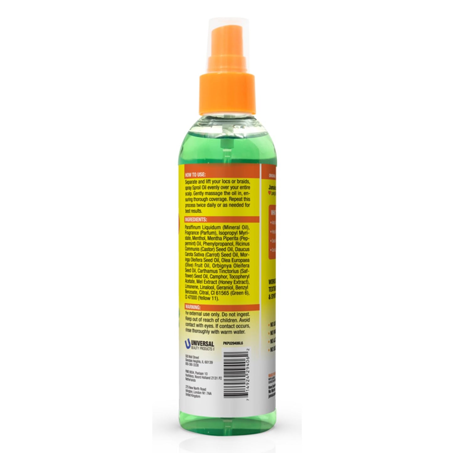 Jamaican Mango & Lime Love Your Locs Lightweight Spray Oil - Nourishing Shine & Scalp Relief for Locs, Braids, Twists, Curls 6 oz Beauty & Personal Care Jamaican Mango & Lime