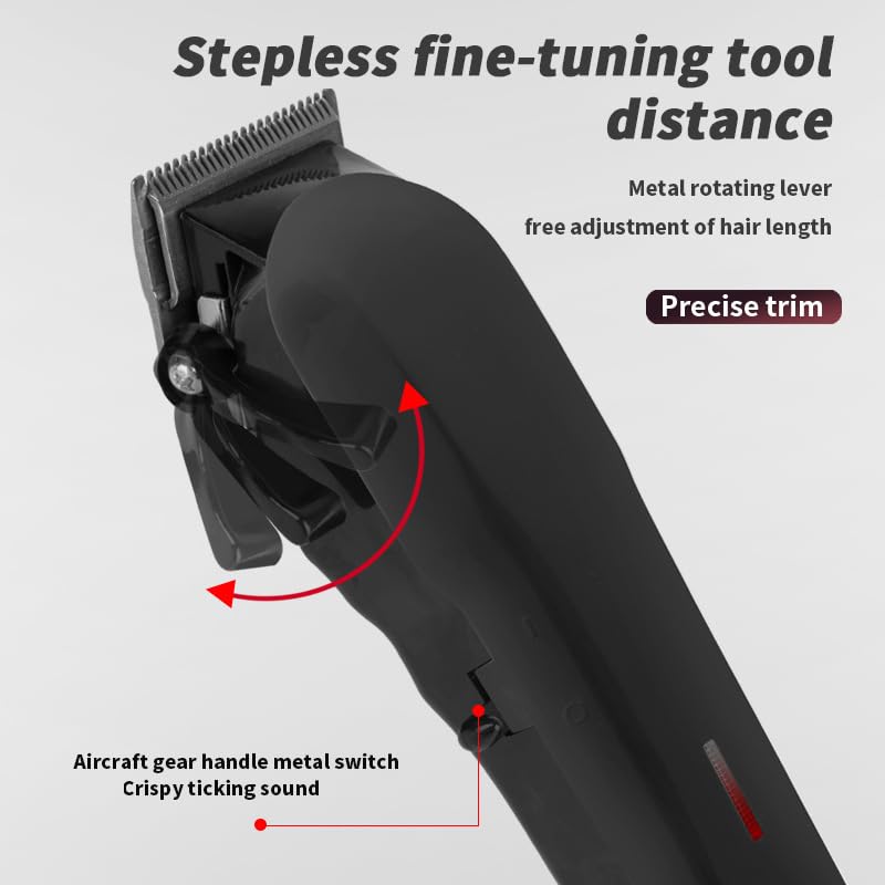 Professional Hair Clippers for Men Electric Mens Cordless Barber Clipper with 10 Limit Combs Haircut Kit Fade Beauty and Personal Care GLESVOWIO