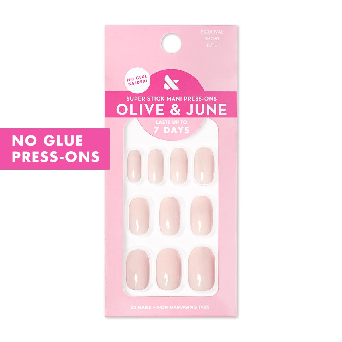 Olive & June Super Stick Press-On Nails, Tutu