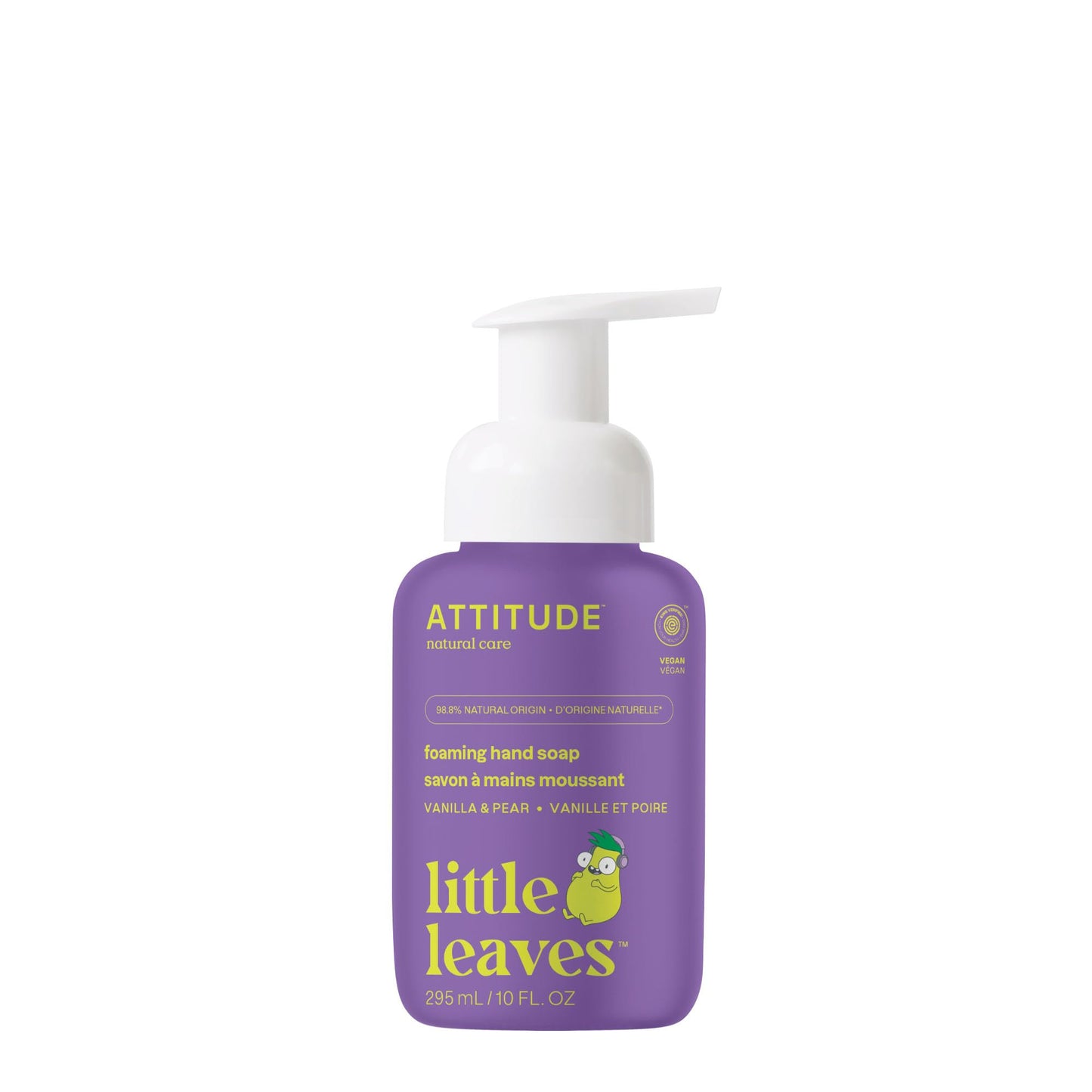 ATTITUDE Foaming Hand Soap for Kids, EWG Verified, Dermatologically Tested, Plant- and Mineral-Based Ingredients, Vegan, Vanilla & Pear, 10 Fl Oz Beauty and Personal Care BIO SPECTRA ATTITUDE