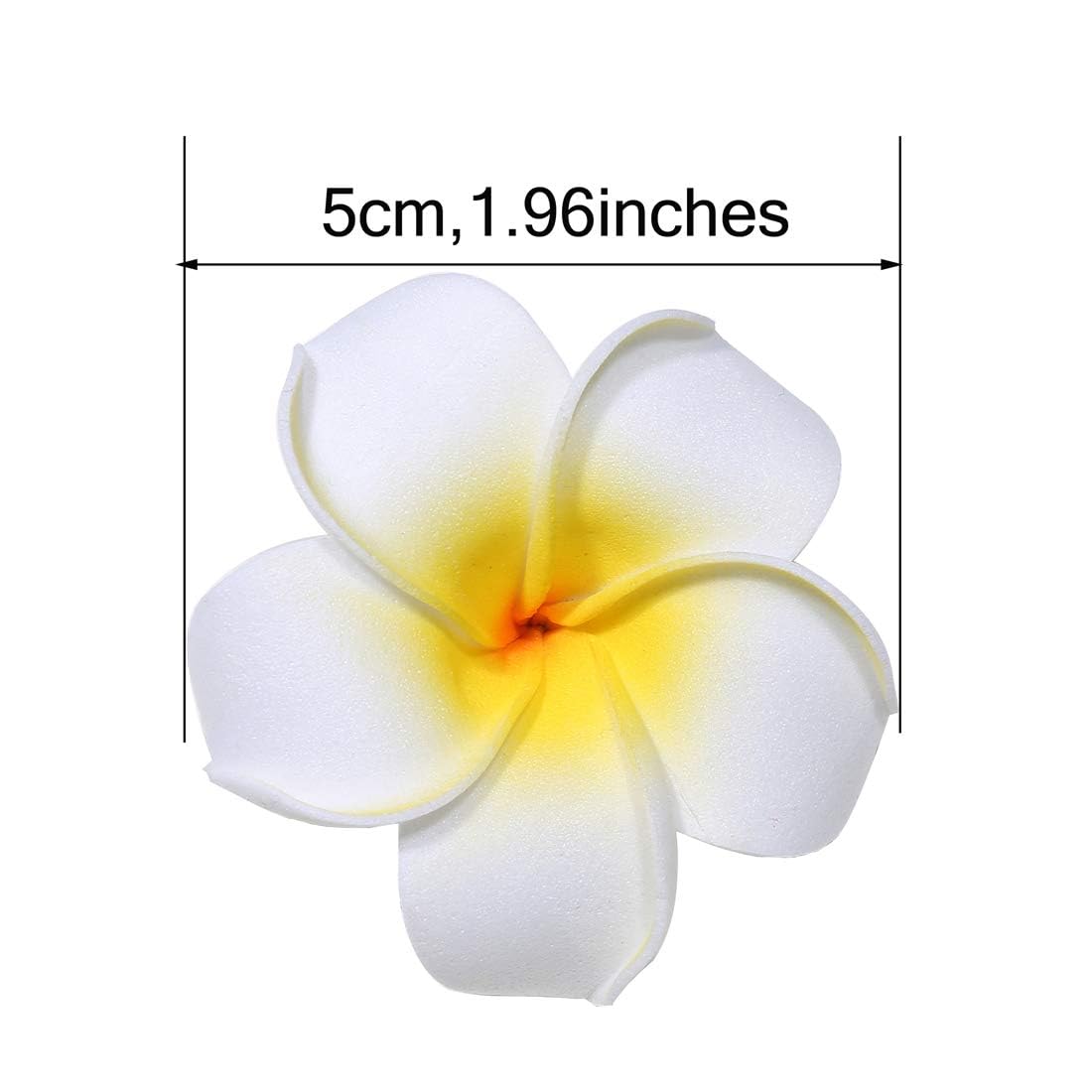 Calcifer® 30pcs 1.97''Hawaii Hawaiian Plumeria Flower Clips Bridal Wedding Party Beach Hair Clips(5CM,1.97inches) Beauty & Personal Care Calcifer