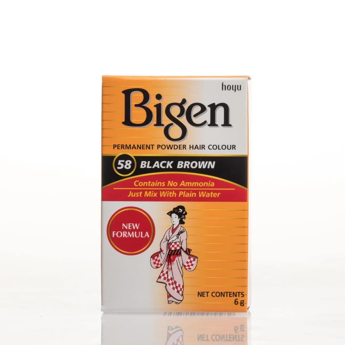 Bigen Permanent Powder Hair Color 58 Black Brown 1 ea (Pack of 4) Beauty & Personal Care Bigen